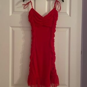 New Selfie Leslie Bambi Mini Dress, Size: Small, Color: Red